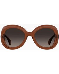 Moschino - Sf Lens Rounded Sunglasses - Lyst