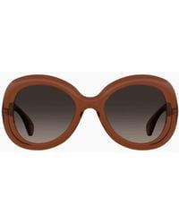 Moschino - Sf Lens Rounded Sunglasses - Lyst