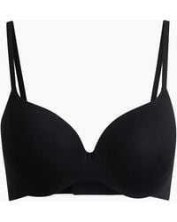 BOSS - V-Neck Sports Bra With Spaghetti Straps - Lyst