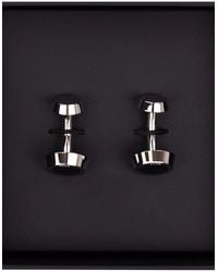 BOSS - Round Cufflinks Enamel Insert 001 - Lyst