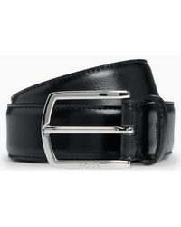BOSS - Leather Pin Buckle Belt - Lyst