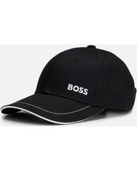 BOSS - Boss Cap-1 Cotton-Twill Cap With Logo Detail Nos - Lyst