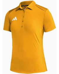 adidas - Collared Neck Raglan Sleeve Polo Shirt - Lyst