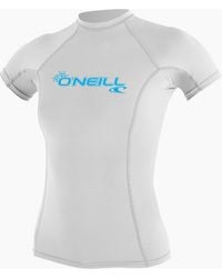 O'neill Sportswear - Basic Skins Short Sleeve Rash Vest - Lyst
