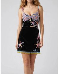 Oceanus - Tasseled Crescent Shell Mini Dress - Lyst
