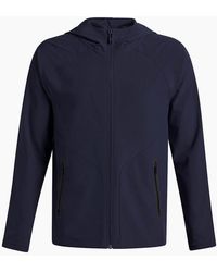Under Armour - Solid Patterned Full Zipper Hooded Woven Cuff Jacket - Lyst
