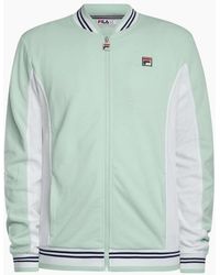 Fila - Settanta Baseball Track Top Jacket Surf Spray - Lyst