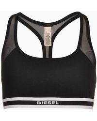 DIESEL - Miley Cotton Stretch Mesh Bralette - Lyst