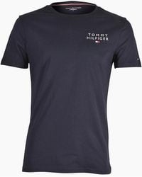Tommy Hilfiger - Script Flag Logo Crew Neck T-Shirt - Lyst