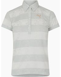 PUMA - Golf Ss Border Polo - Lyst