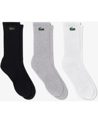 Lacoste - 3-Pack Long Sport Socks - Lyst