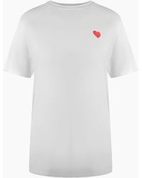 Love Moschino - Heart Logo T-Shirt - Lyst