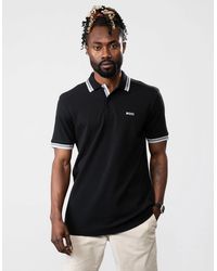 BOSS - Boss Paddy Cotton-Piqué Polo Shirt With Contrast Logo - Lyst