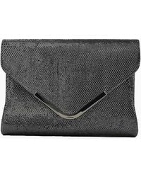 XY London - Cara Glitter Chrome Chain Strap Clutch Bag - Lyst