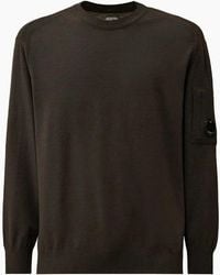 C.P. Company - Extrafine Merino Wool Lens Knit - Lyst