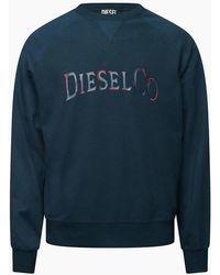 DIESEL - S Raglan Waf Crew Neck Sweatshirt - Lyst