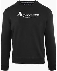 Aquascutum - Lacoste Lettering Crew Neck Long Sleeve Sweatshirt - Lyst