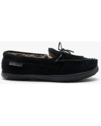 Hush Puppies - Ace Suede Moccasin Slippers - Lyst