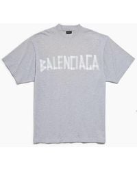 Balenciaga - Taped Logo T-Shirt - Lyst
