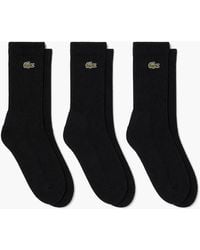 Lacoste - Sport 3 Pack High Cut Socks - Lyst