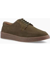 Hush Puppies - Rafael Suede Khaki Lace-Up Shoes - Lyst