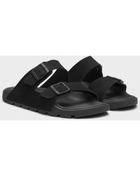 BOSS - Boss Surfley Twin-Strap Slides With Branded Buckles - Lyst