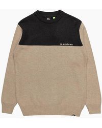 Quiksilver - Bloody Monday Knitted Colourblock Sweatshirt - Lyst