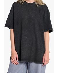 Tutti & Co - Dark Acid Wash T-Shirt - Lyst