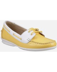 Hush Puppies - Irene Leather Boat Shoes - Lyst