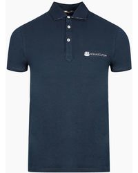 Aquascutum - Aldis Crest Block Logo Polo Shirt - Lyst
