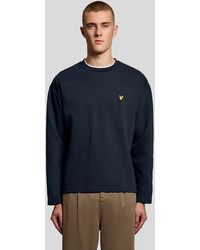 Lyle & Scott - Raised Jacquard Crew Neck Sweatshirt - Lyst