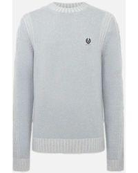 Belstaff - Seasonal Watch Crewneck Jumper Quarry/ Birch - Lyst