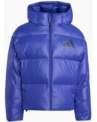 adidas - Z.N.E. Duck Down Full Zip Hooded Puffer Jacket - Lyst