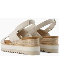 TOMS - Diana Crossover Low Heel Open Toe Sandals - Lyst