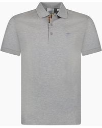 Burberry - 'Eddie' Tb Check Placket Polo-Shirt - Lyst
