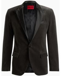 BOSS - Regular Fit Solid Patterned Blazer - Lyst