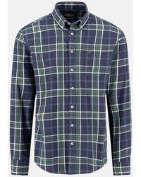 Fynch-Hatton - Twill Check Button Down Shirt - Lyst