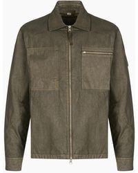 C.P. Company - Cotton Zipped Lens Overshirt - Lyst