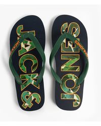 Jack & Jones - Logo Palm Print Flip-Flops Blazer - Lyst
