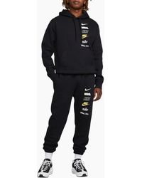 Nike - Tracksuit Club Bb Stacked Pullover Fleece Hoodie Winter - Lyst
