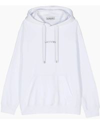 Lanvin - Paris Loose Fit Logo Hoodie - Lyst