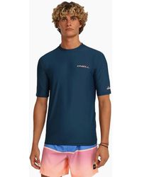 O'neill Sportswear - Skins Short Sleeve Rash Vest - Lyst