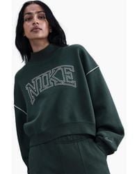 Nike - Speed Mock Neck High Collar Long Sleeve Sweatshirt - Lyst