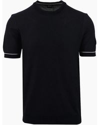 BOSS - Boss H Nalon Knitted T-Shirt Dark - Lyst