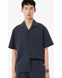Lacoste - Relaxed Fit Seersucker Shirt - Lyst