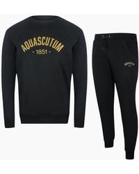 Aquascutum - Old School Crewneck Tracksuit Pants Set - Lyst