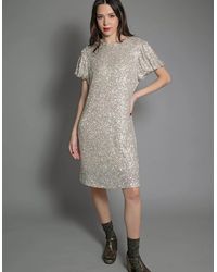 Nooki Design - Dusty Sequin T Shirt Dress - Lyst