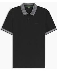 BOSS - Wordmark Collared Neck Short Sleeve Regular Fit Polo Shirt - Lyst