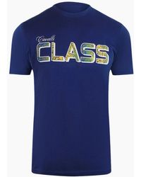 Roberto Cavalli - Cavalli Class Vibrant Floral Logo T-Shirt - Lyst