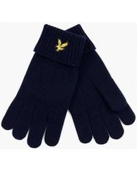 Lyle & Scott - Lyle & Scott Merino Wool Blend Gloves Dark - Lyst